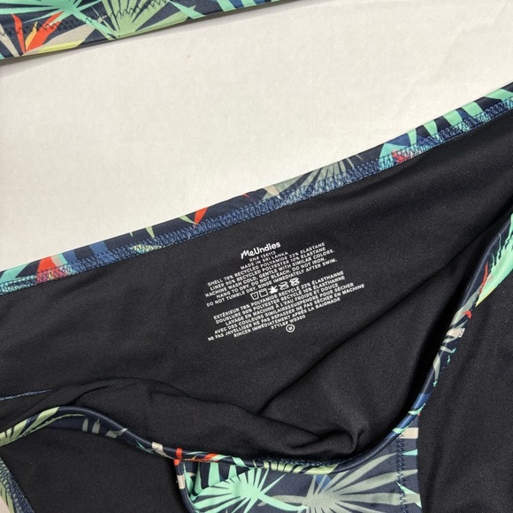 MeUndies Blue Flower of Paradise Swim Suit Top and Bikini Bottom - Picture 2 of 4